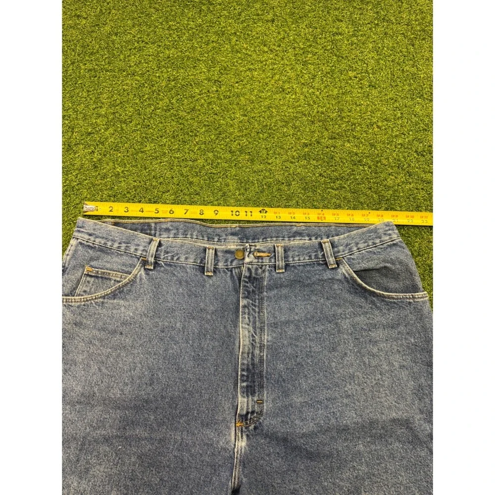 Y2K Wrangler Authentic Baggy Jeans Shorts Blue Denim Mens‎ Size 44 606W1DH